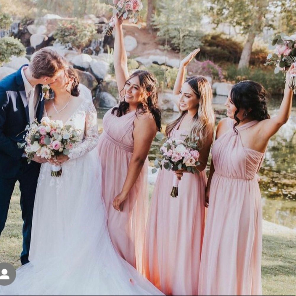 BIRDY GREY Christina Convertible Tulle Gown
 
ROSE QUARTZ, Size Small